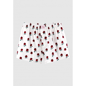 Boxershorts Roses White