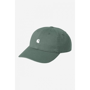 W Madison Logo Cap Silver Pine Wax