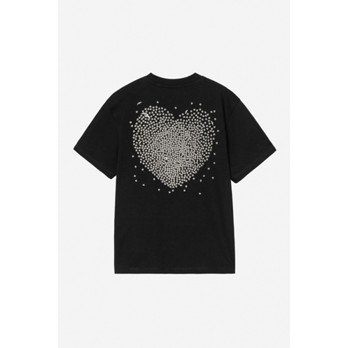W S/S Hearts of HarttsT-Shirt Black