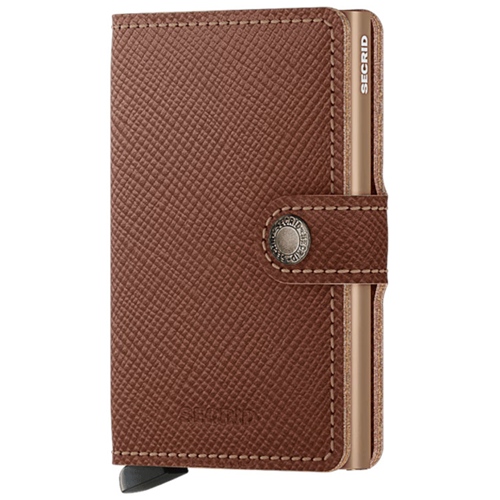 MSa Caramel Miniwallet Saffiano Caramel