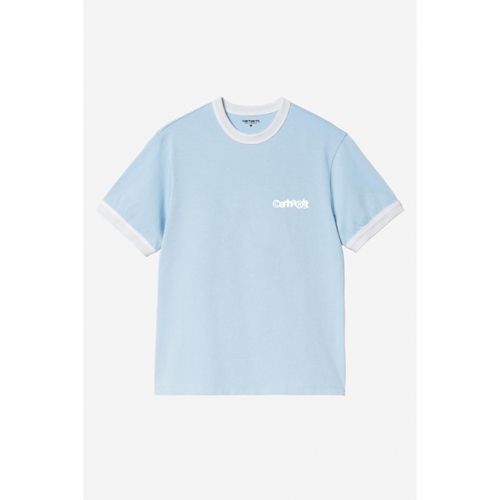 S/S Ip Ringer T-Shirt Icaria White