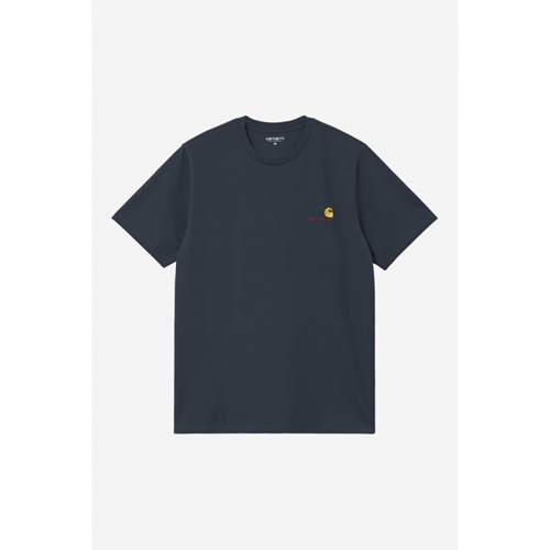 S/S American Script T-Shirt Deep Night