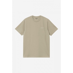 S/S Script Embroidery T-Shirt Barchan Wh