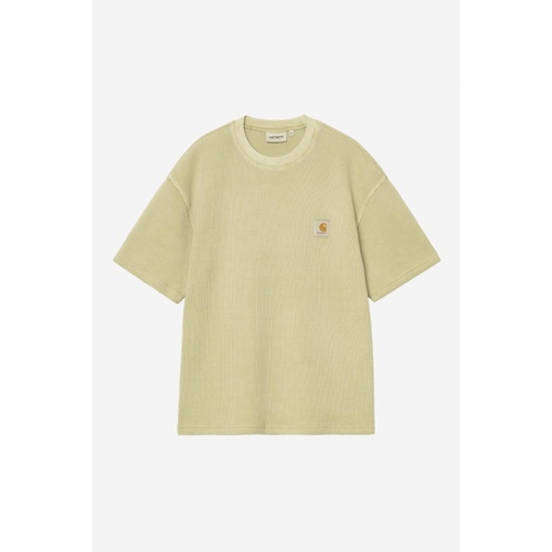 S/S Nelson WaffleT-Shirt Gentle Green