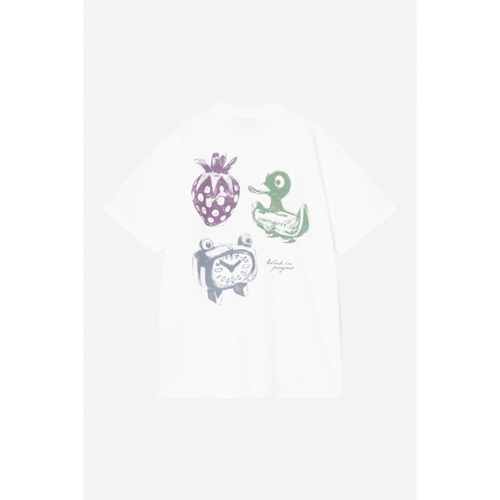 S/S Forma T-Shirt white heavy stone wash