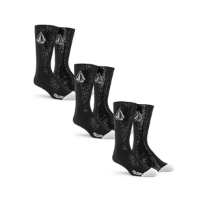 Full Stone Sock 3 Pack Black