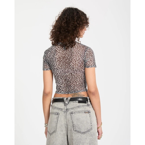 Rawly Knit SS Mesh Black White
