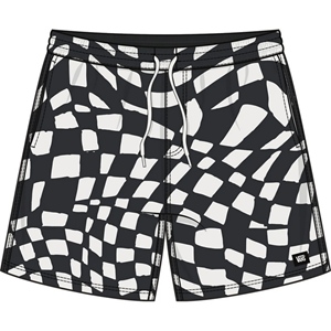 Primary II Printed KidElasticshort Black
