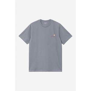 S/S American Script T-Shirt Shady Blue