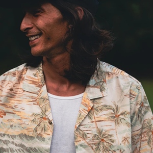 Gonzo SS Button Up Shirt Sea Foam