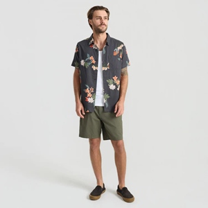 Journey Short Sleeve ButtonUp Shirt Onyx