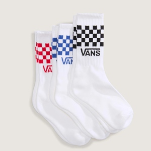 Classic Check Crew Checkerboard white