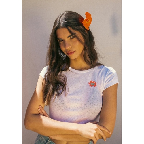 M/C Peony T-Shirt White