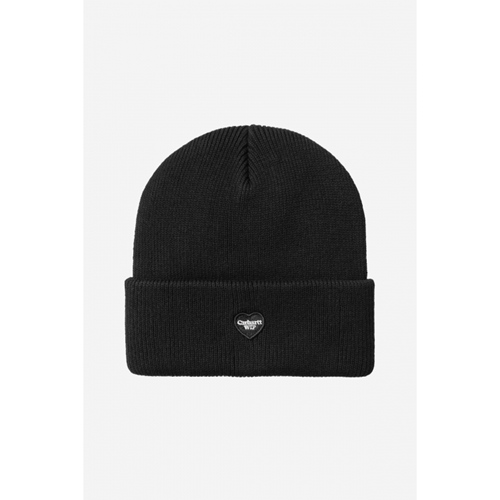Small Heart Beanie Black