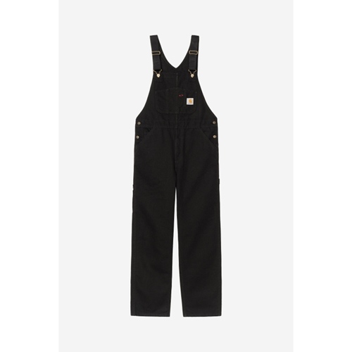 Bib Overall Black Rinsed