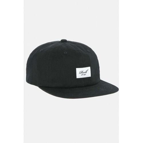 Flat 6 Panel Cap Black