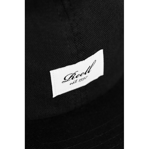 Flat 6 Panel Cap Black