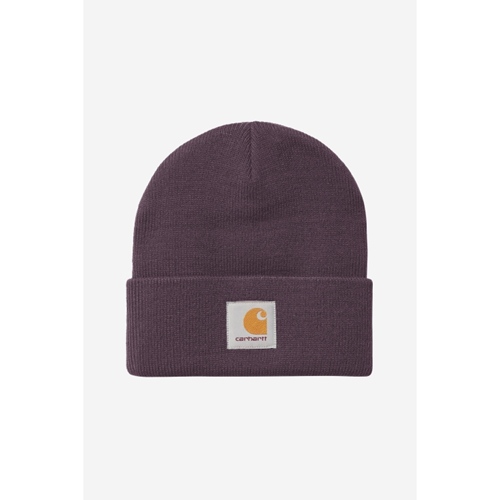 Short Watch Hat Cozy Purple