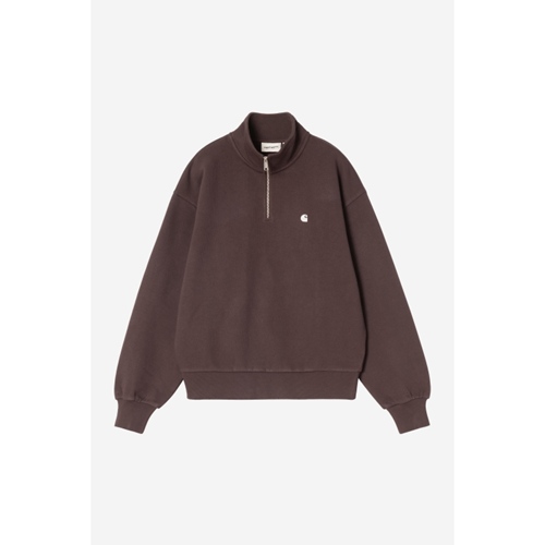W Casey High Neck Sweat Palisander Silve
