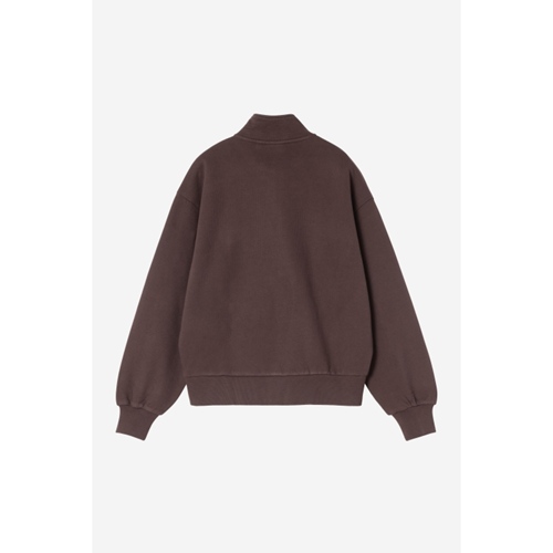 W Casey High Neck Sweat Palisander Silve