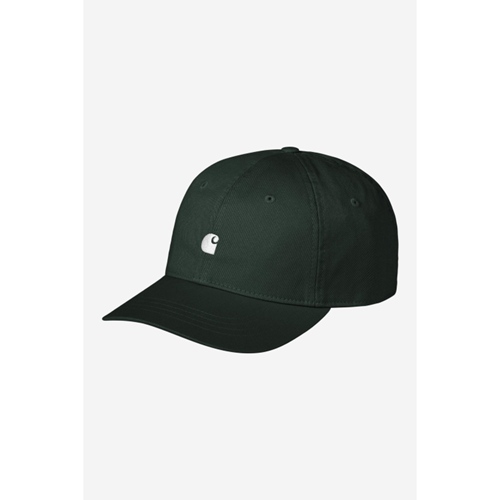 Madison Logo Cap Dark Scarab White