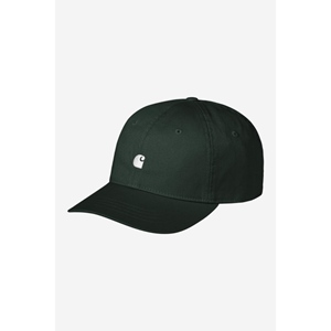 Madison Logo Cap Dark Scarab White