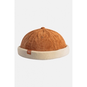 Docker Cap Light Brown Cord Sand Fleece