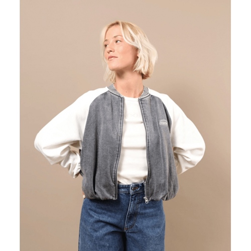 WarpedFlo Zip Sweat Pewter
