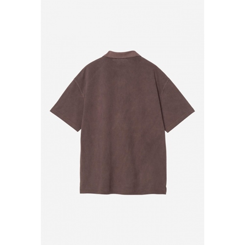 S/S Wayne Polo Palisander Garment Dyed