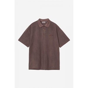 S/S Wayne Polo Palisander Garment Dyed