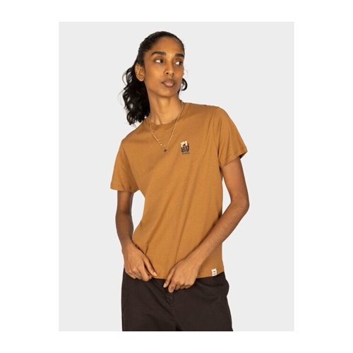 Square Flowers T-Shirt caramel