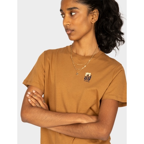 Square Flowers T-Shirt caramel