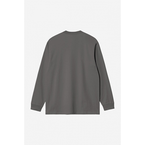 L/S American Script T-Shirt Graphite