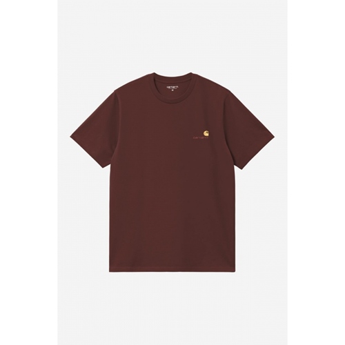 S/S American Script T- Shirt Amarone