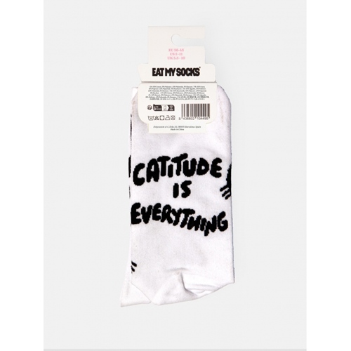Eat My Socks Cat Flat-Pack Socks