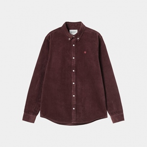 L/S Madison Cord Shirt Amarone