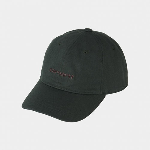 Canvas Script Cap Dark Scarab Palisander