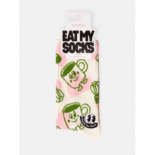 Eat My Socks Matcha Flat-Pack Socken