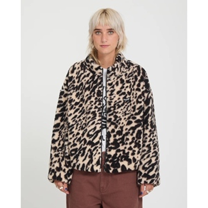 Wylding Out Sherpa Jacket Animal Print