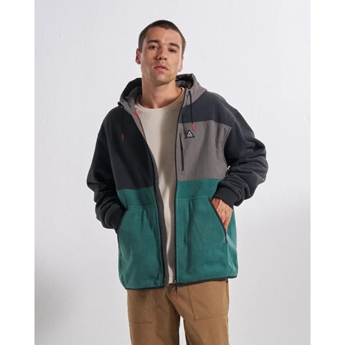 Woodland Fleecejacke Faded Black / Ocean