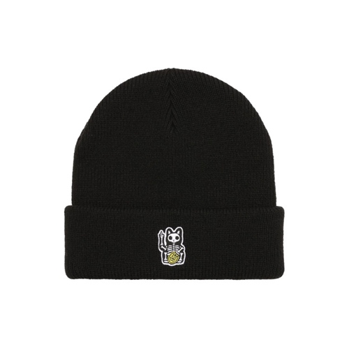 Hallow Cat Beanie Black