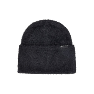 Fuzzy Feather Beanie Black