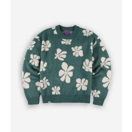 Tandora Jumper Flowers Jacquard Offgreen