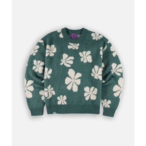 Tandora Jumper Flowers Jacquard Offgreen