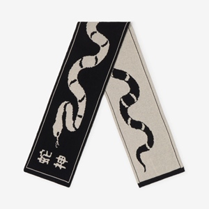 Snake Scarf Black