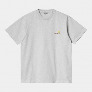 S/S American Script T- Shirt Ash Heather