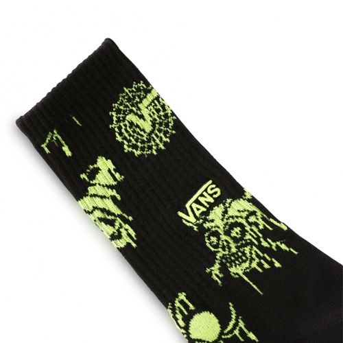 Trippy Drip Crew Socks Black