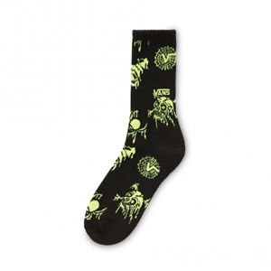 Trippy Drip Crew Socks Black