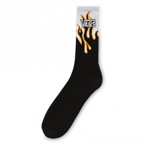 Onyx Flame Crew Socks White