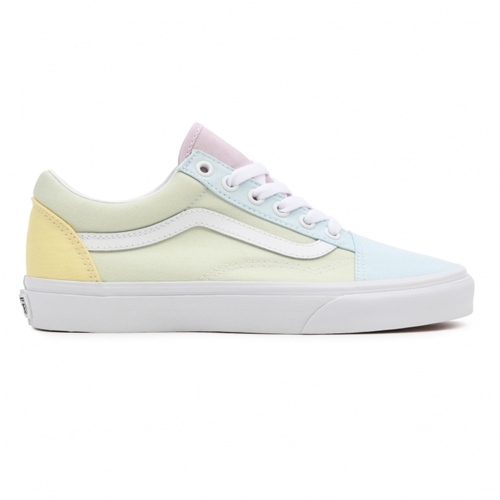 UA Old Skool Pastel Block Multi True Wht